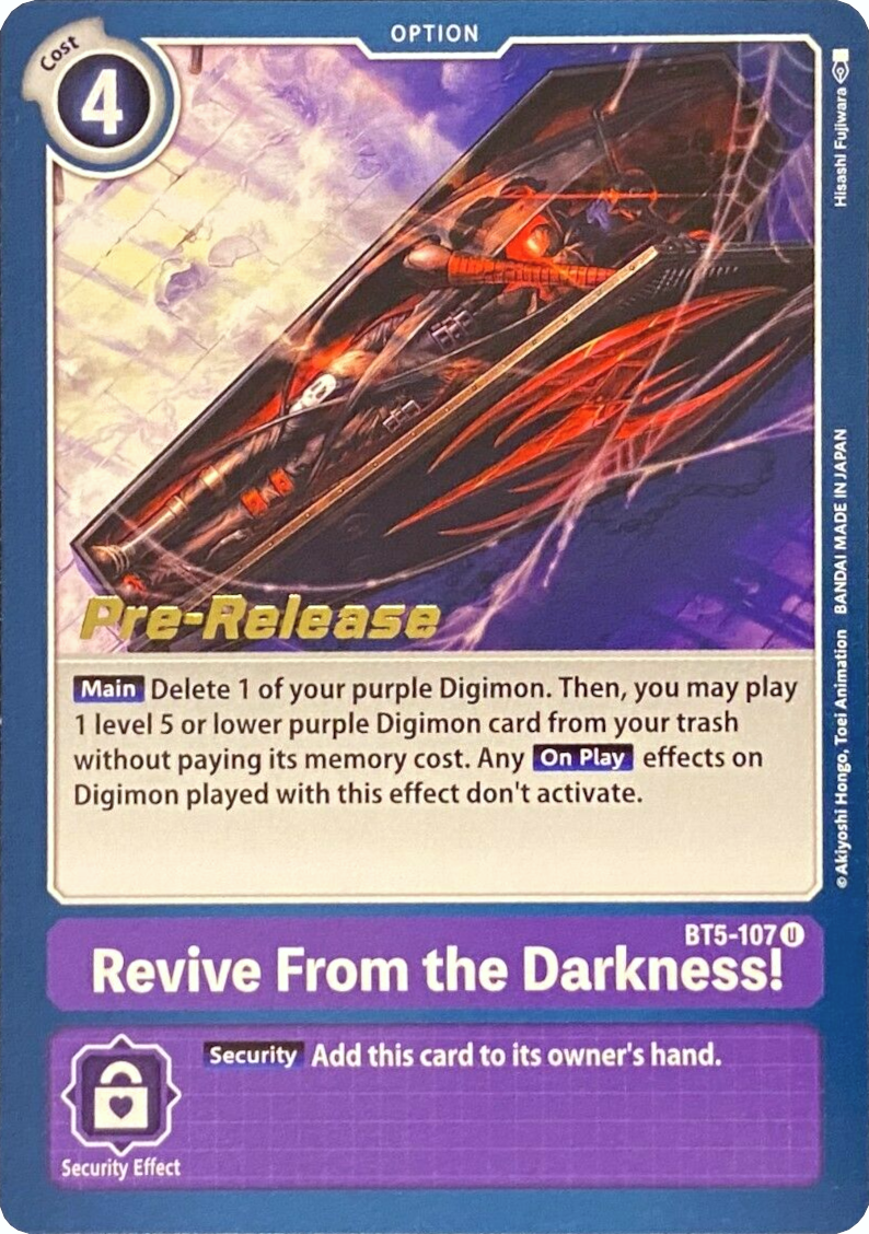 Image of Revive From the Darkness! [BT5-107] [Battle of Omni Pre-Release Promos]