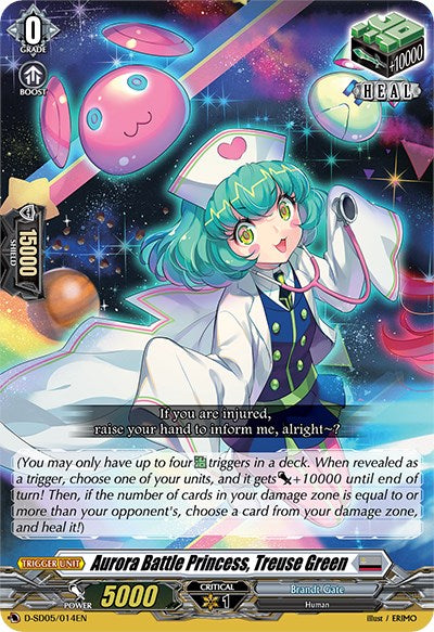 Image of Aurora Battle Princess, Treuse Green (D-SD05/014EN) [Tomari Seto: Aurora Valkyrie]
