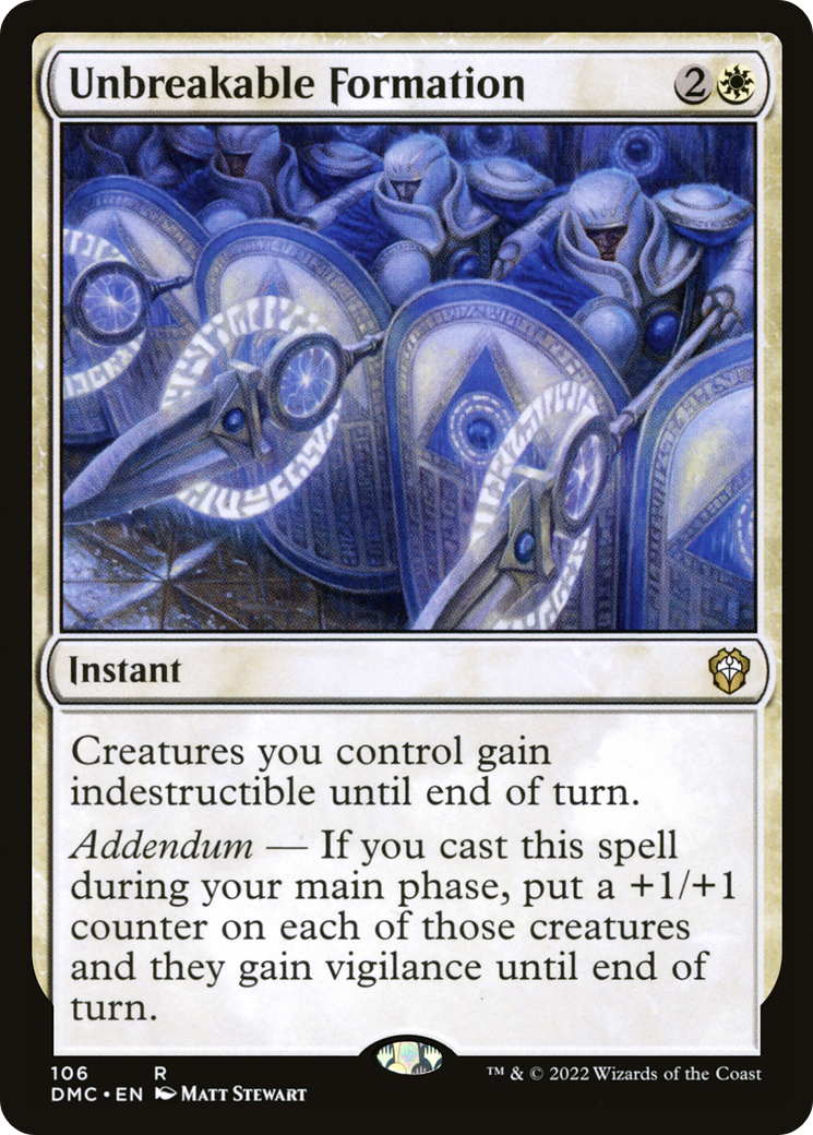Image of Unbreakable Formation [Dominaria United Commander]