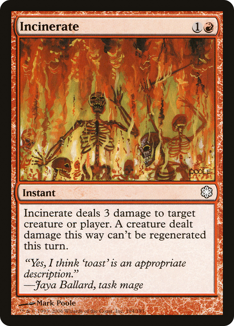 Image of Incinerate [Coldsnap Theme Decks]