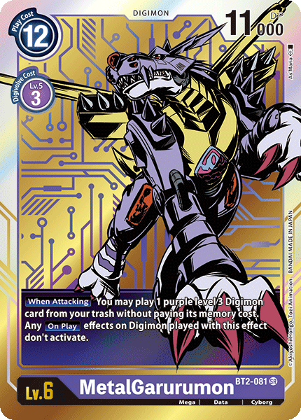 Image of MetalGarurumon [BT2-081] (Alternate Art) [Release Special Booster Ver.1.0]