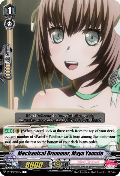 Image of Mechanical Drummer, Maya Yamato (Parallel Foil) (V-TB01/027EN) [BanG Dream! FILM LIVE]
