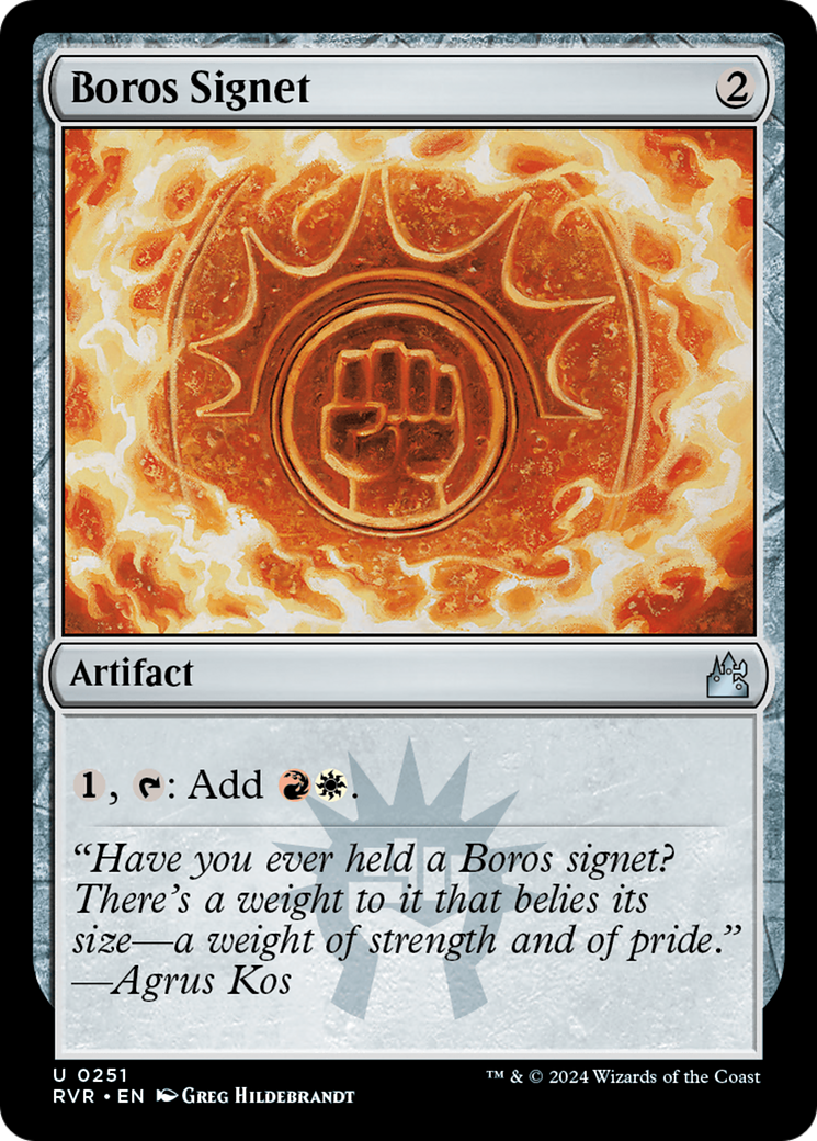 Image of Boros Signet [Ravnica Remastered]