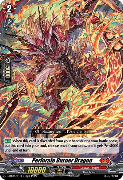 Image of Perforate Burner Dragon (D-BT05/019EN) [Triumphant Return of the Brave Heroes]