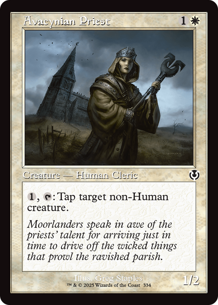 Image of Avacynian Priest (Retro Frame) [Innistrad Remastered]
