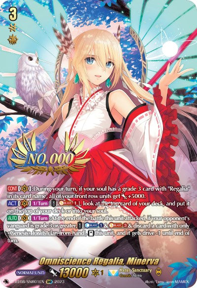 Image of Omniscience Regalia, Minerva (D-BT08/SNR01EN) [Minerva Rising]