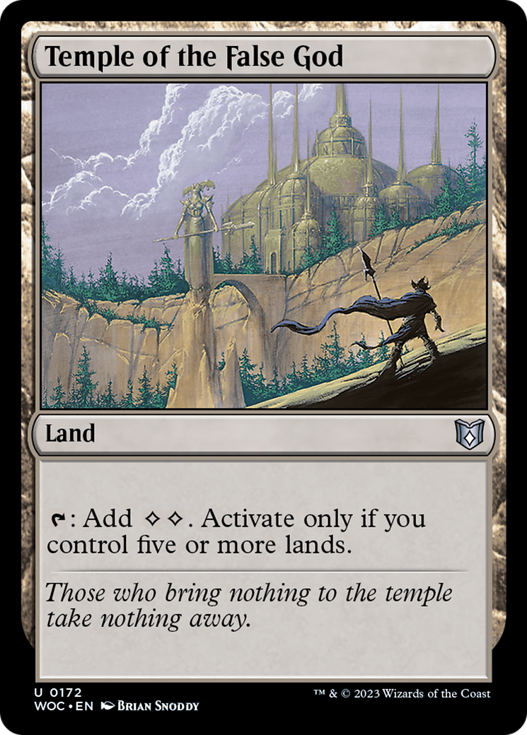 Image of Temple of the False God [Wilds of Eldraine Commander]