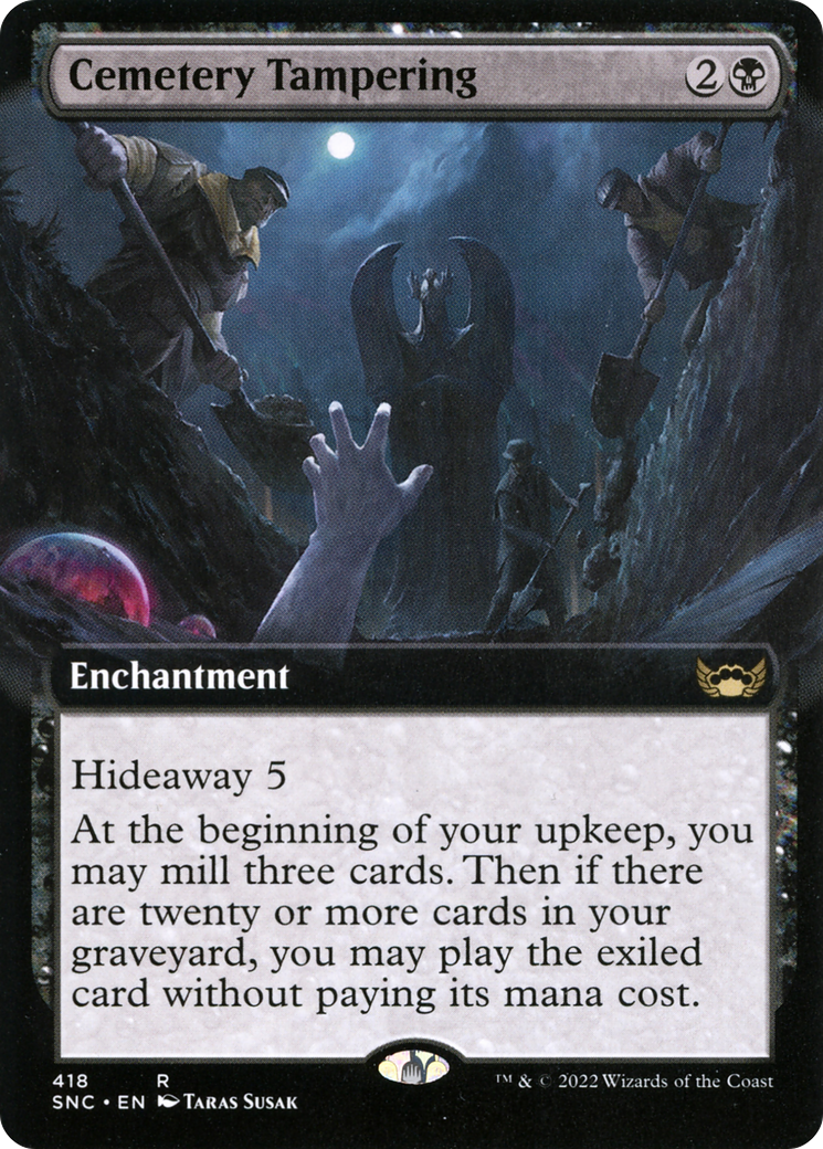 Image of Cemetery Tampering (Extended Art) [Streets of New Capenna]