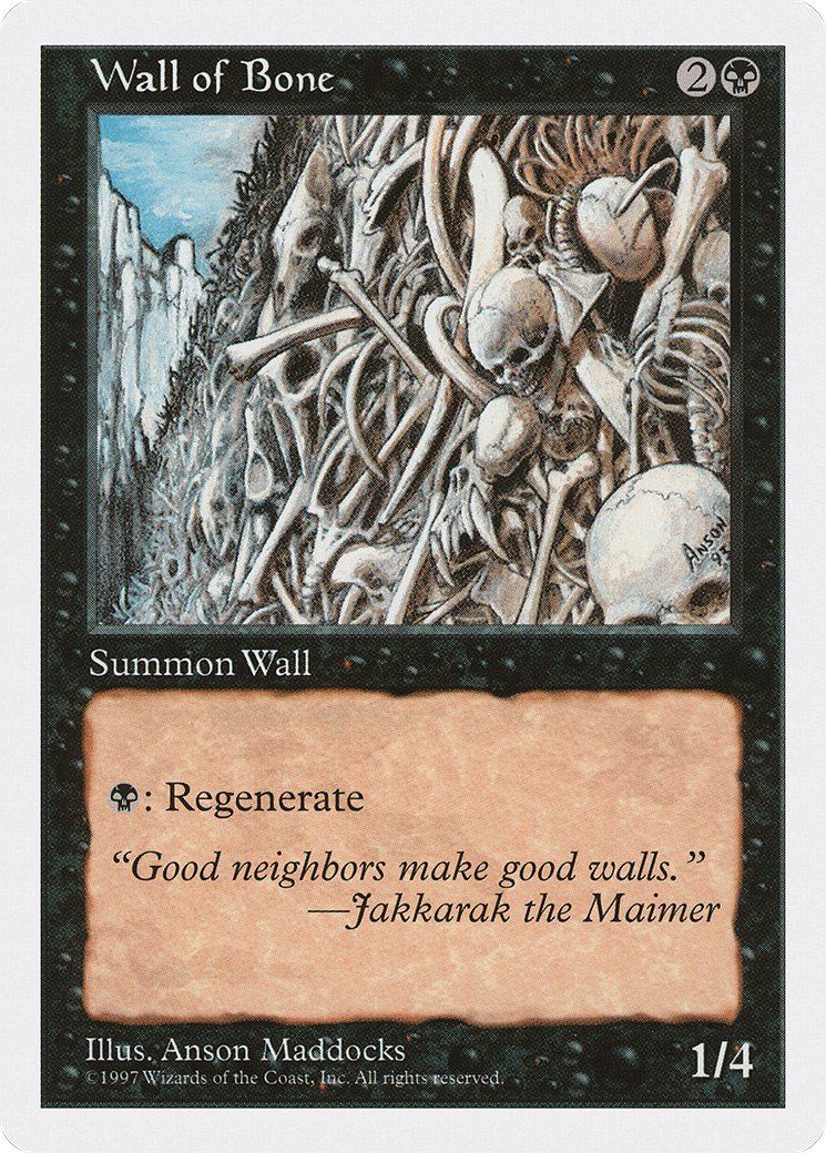 Image of Wall of Bone [Fifth Edition]
