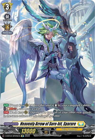 Image of Heavenly Arrow of Sure-hit, Sparare (D-BT04/SP26EN) [Awakening of Chakrabarthi]