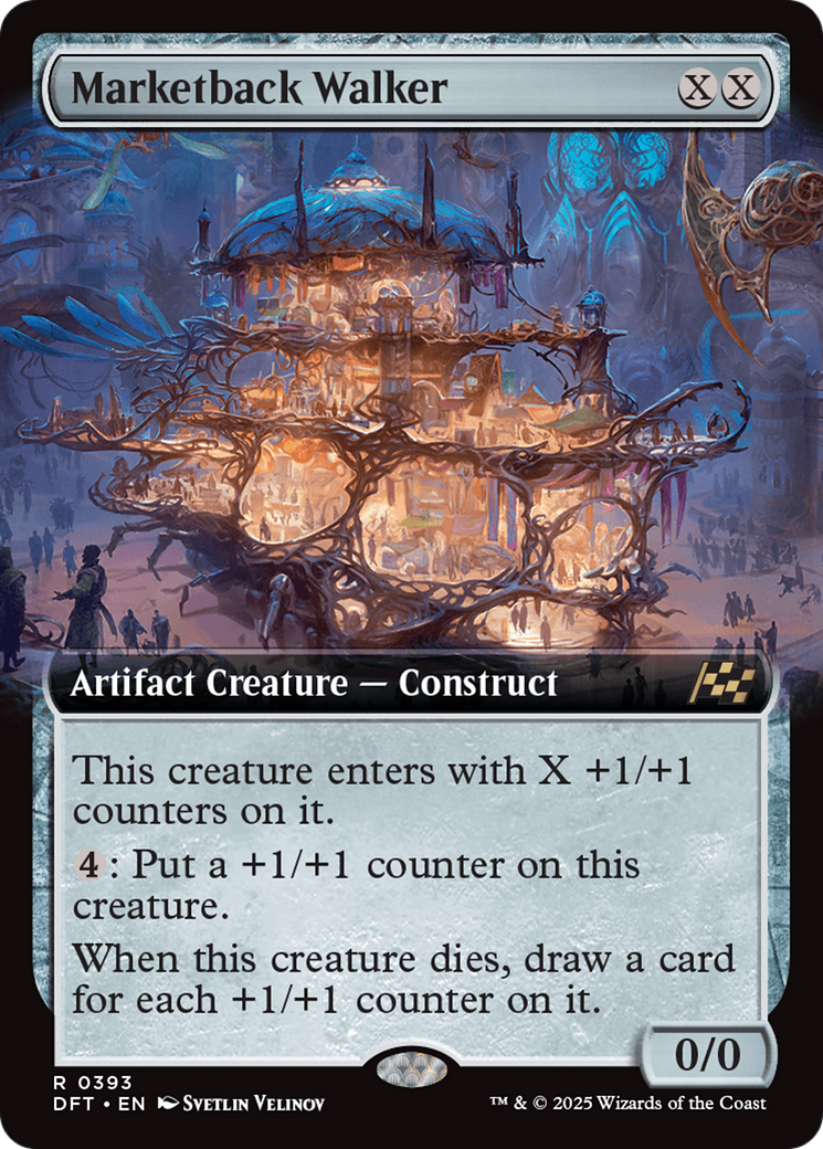 Image of Marketback Walker (Extended Art) [Aetherdrift]