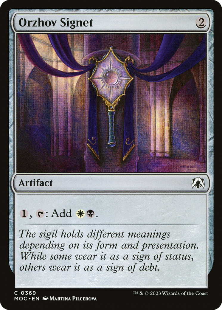 Image of Orzhov Signet [March of the Machine Commander]