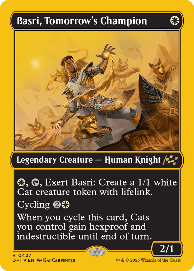 Image of Basri, Tomorrow's Champion (First-Place Foil) [Aetherdrift]