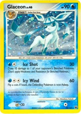 Image of Glaceon (20/100) (Theme Deck Exclusive) [Diamond & Pearl: Majestic Dawn]