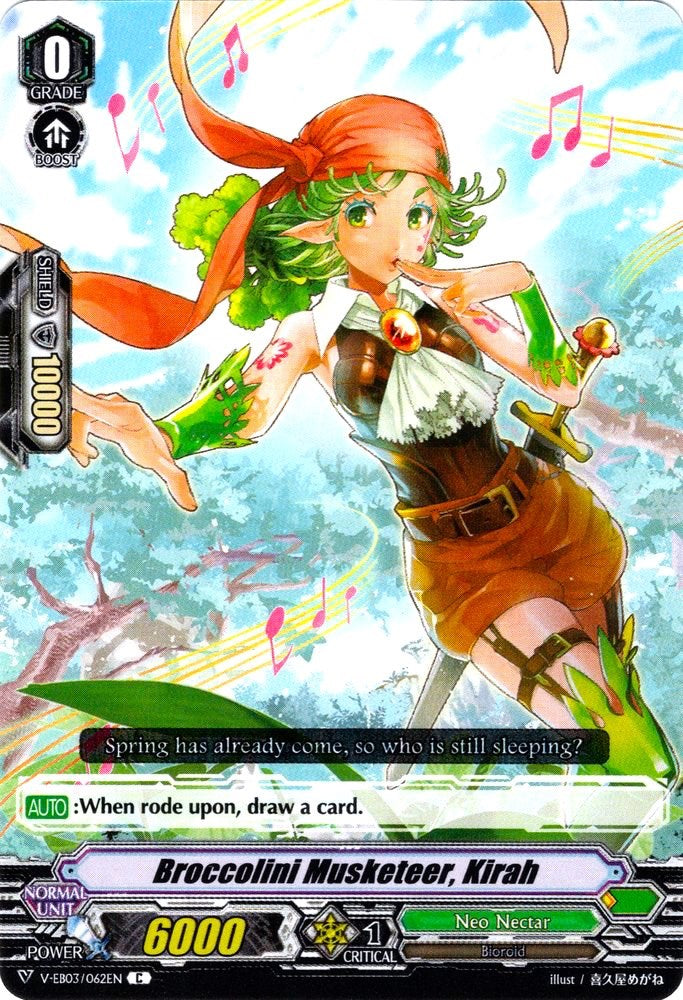 Image of Broccolini Musketeer, Kirah (V-EB03/062EN) [ULTRARARE MIRACLE COLLECTION]