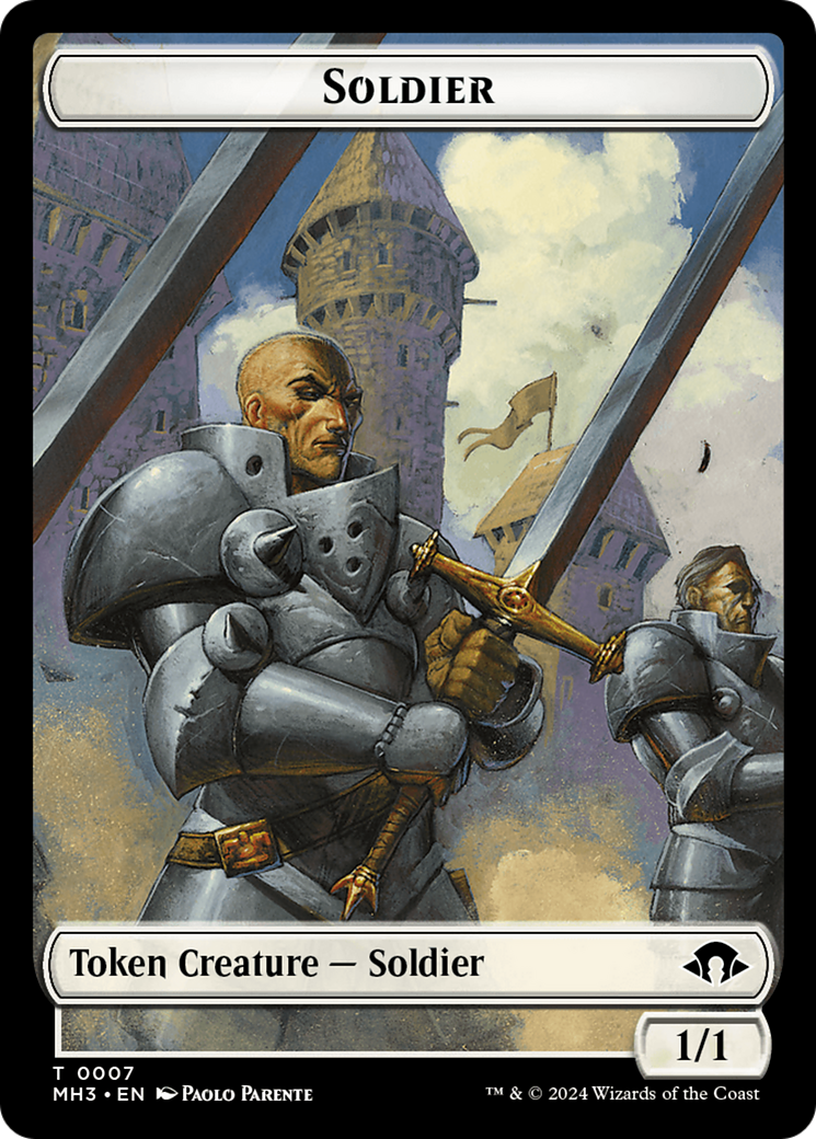 Image of Eldrazi Spawn // Soldier Double-Sided Token [Modern Horizons 3 Tokens]