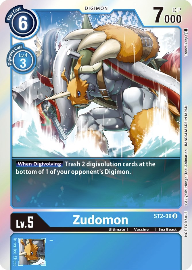 Image of Zudomon [ST2-09] (Official Tournament Pack Vol. 6) [Starter Deck: Cocytus Blue Promos]
