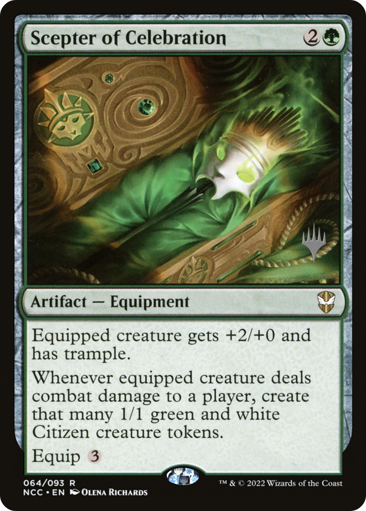 Image of Scepter of Celebration (Promo Pack) [Streets of New Capenna Commander Promos]