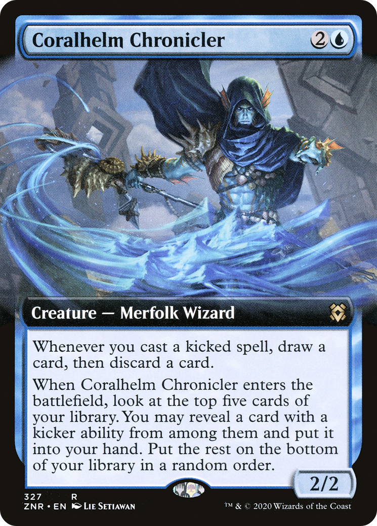 Image of Coralhelm Chronicler (Extended Art) [Zendikar Rising]