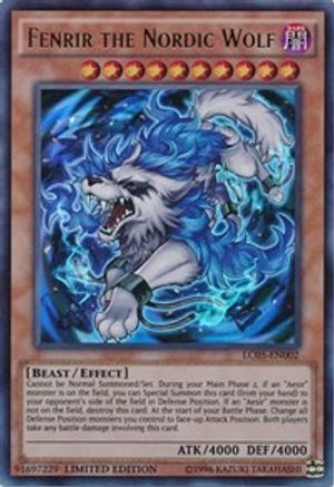 Image of Fenrir the Nordic Wolf [LC05-EN002] Ultra Rare