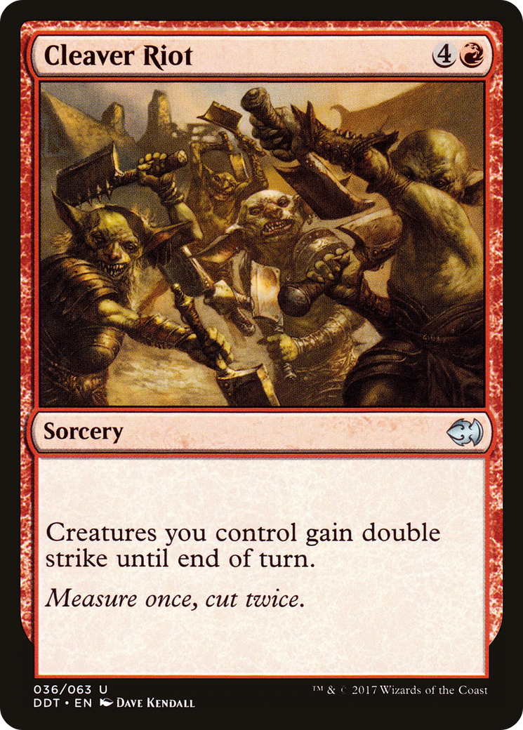 Image of Cleaver Riot [Duel Decks: Merfolk vs. Goblins]