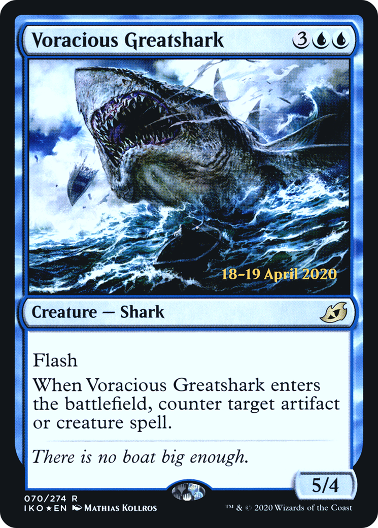 Image of Voracious Greatshark [Ikoria: Lair of Behemoths Prerelease Promos]