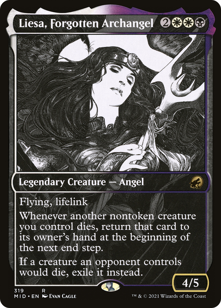 Image of Liesa, Forgotten Archangel (Showcase Eternal Night) [Innistrad: Midnight Hunt]