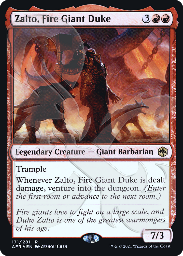 Image of Zalto, Fire Giant Duke (Ampersand Promo) [Dungeons & Dragons: Adventures in the Forgotten Realms Promos]
