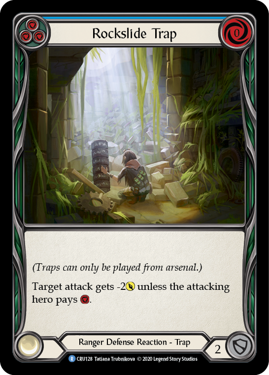 Image of Rockslide Trap [CRU128] (Crucible of War)  1st Edition Rainbow Foil