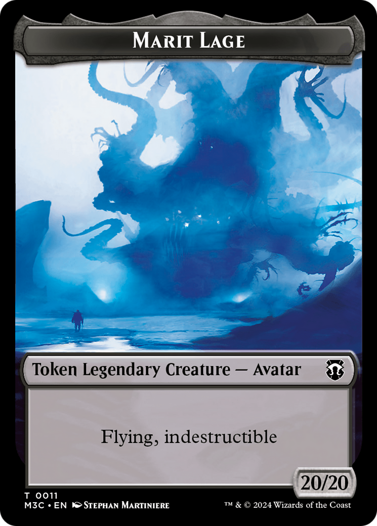 Image of Marit Lage (Ripple Foil) // Sand Warrior Double-Sided Token [Modern Horizons 3 Commander Tokens]