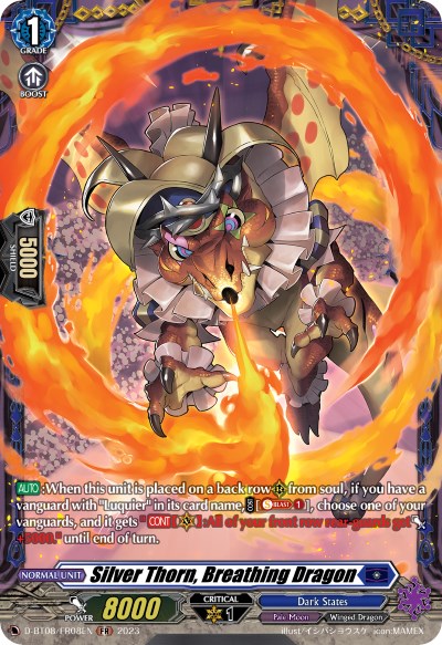Image of Silver Thorn, Breathing Dragon (D-BT08/FR08EN) [Minerva Rising]