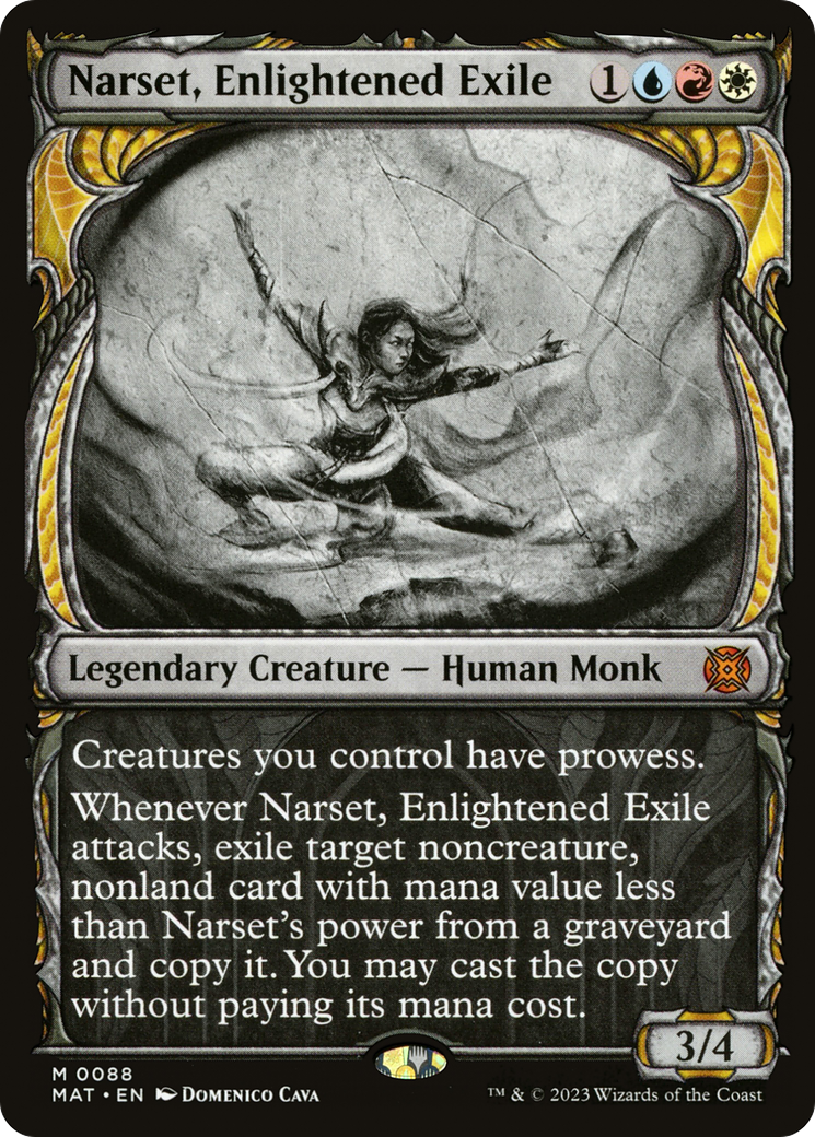 Image of Narset, Enlightened Exile (Showcase) [March of the Machine: The Aftermath]