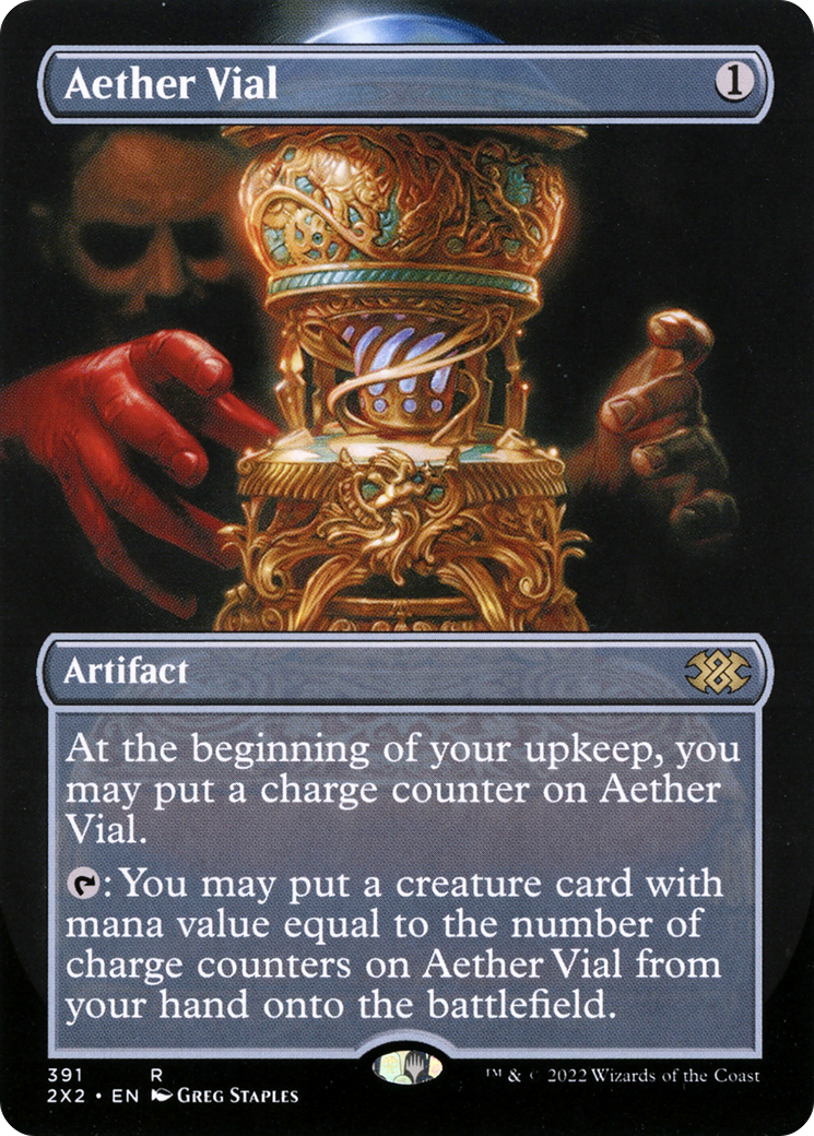 Image of Aether Vial (Borderless Alternate Art) [Double Masters 2022]