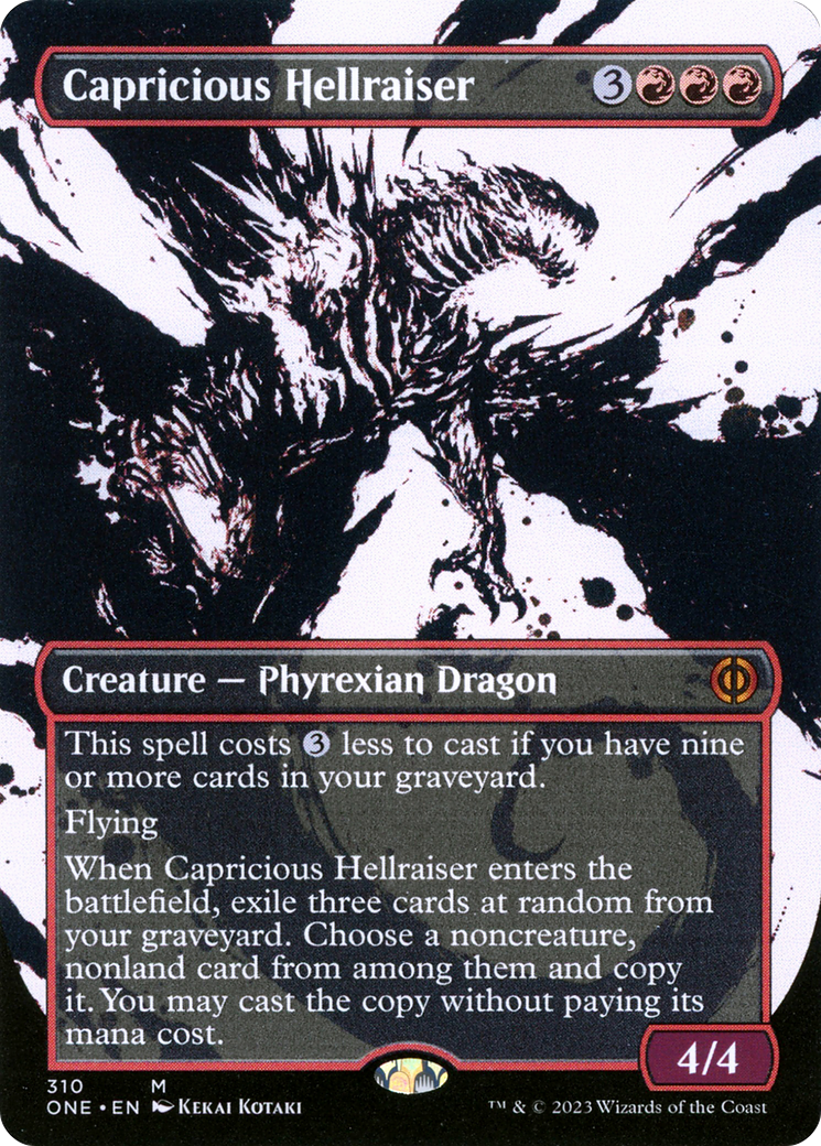 Image of Capricious Hellraiser (Borderless Ichor) [Phyrexia: All Will Be One]