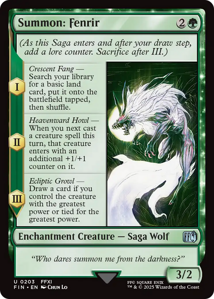Image of Summon: Fenrir [FINAL FANTASY]