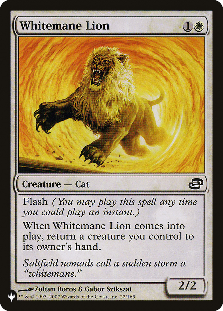 Image of Whitemane Lion (PLC) [The List]