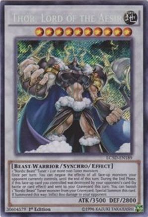 Image of Thor, Lord of the Aesir [LC5D-EN189] Secret Rare
