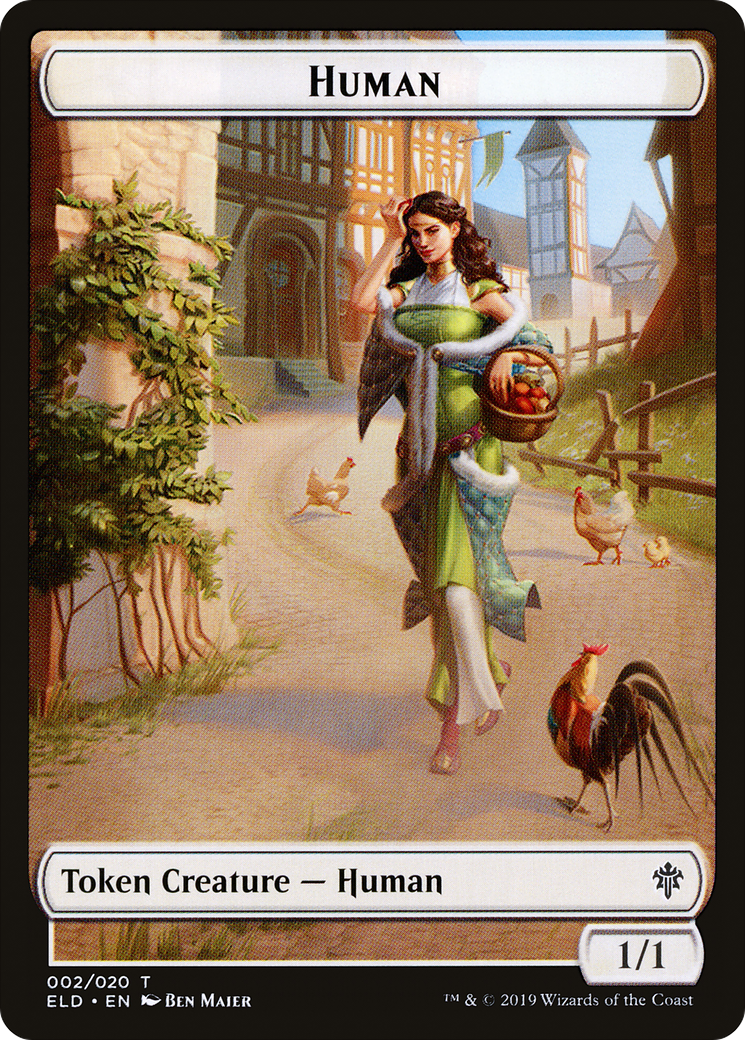 Image of Human Token [Throne of Eldraine Tokens]