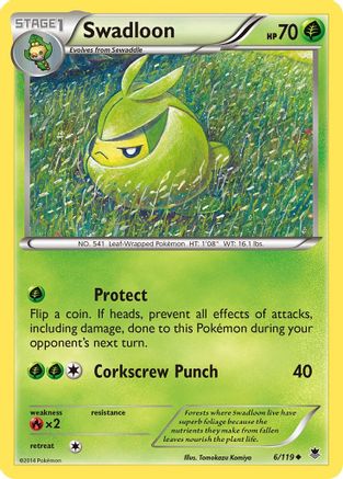 Image of Swadloon (6/119) [XY: Phantom Forces]