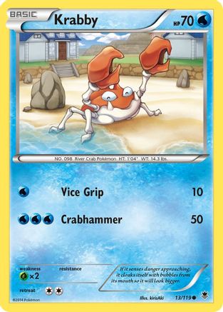 Image of Krabby (13/119) [XY: Phantom Forces]