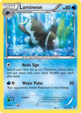 Image of Lumineon (19/119) [XY: Phantom Forces]