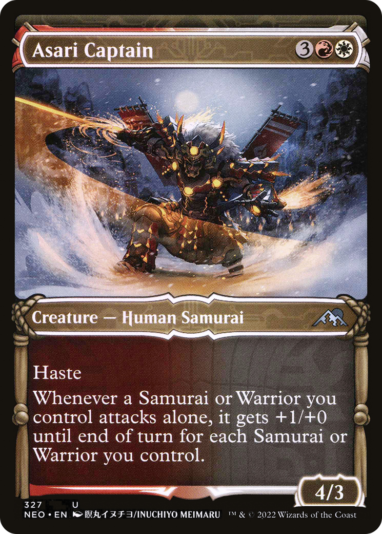 Image of Asari Captain (Showcase Samurai) [Kamigawa: Neon Dynasty]