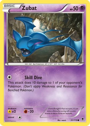 Image of Zubat (31/119) [XY: Phantom Forces]