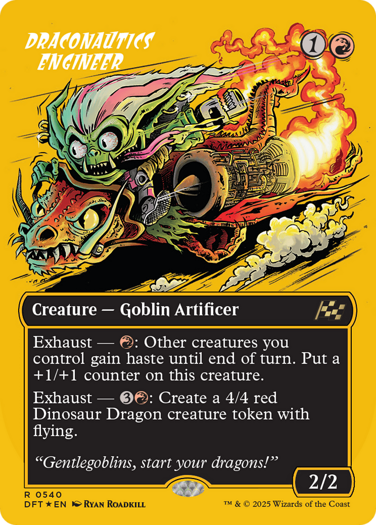 Image of Draconautics Engineer (Borderless) (First-Place Foil) [Aetherdrift]
