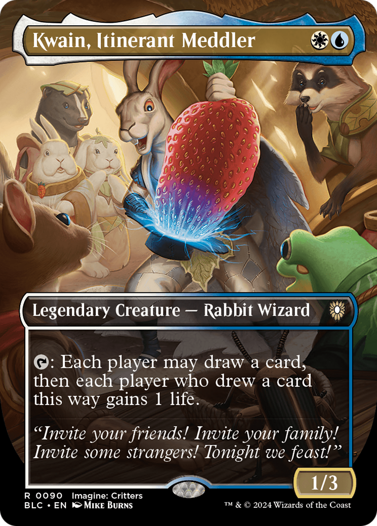 Image of Kwain, Itinerant Meddler (Borderless) [Bloomburrow Commander]