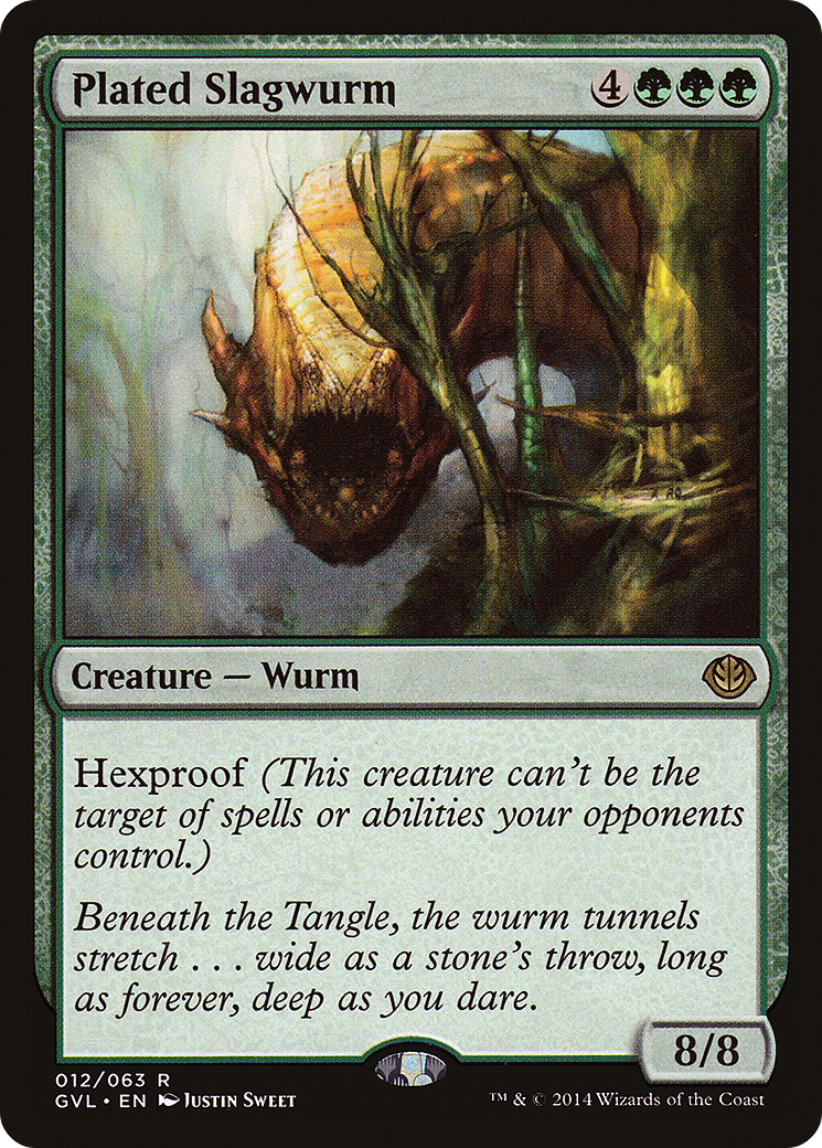 Image of Plated Slagwurm (Garruk vs. Liliana) [Duel Decks Anthology]