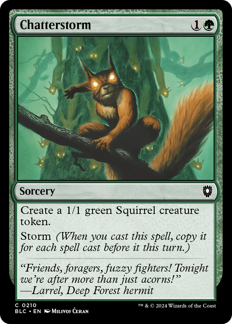 Image of Chatterstorm [Bloomburrow Commander]