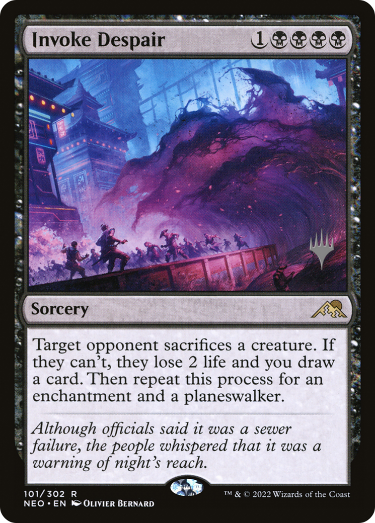 Image of Invoke Despair (Promo Pack) [Kamigawa: Neon Dynasty Promos]