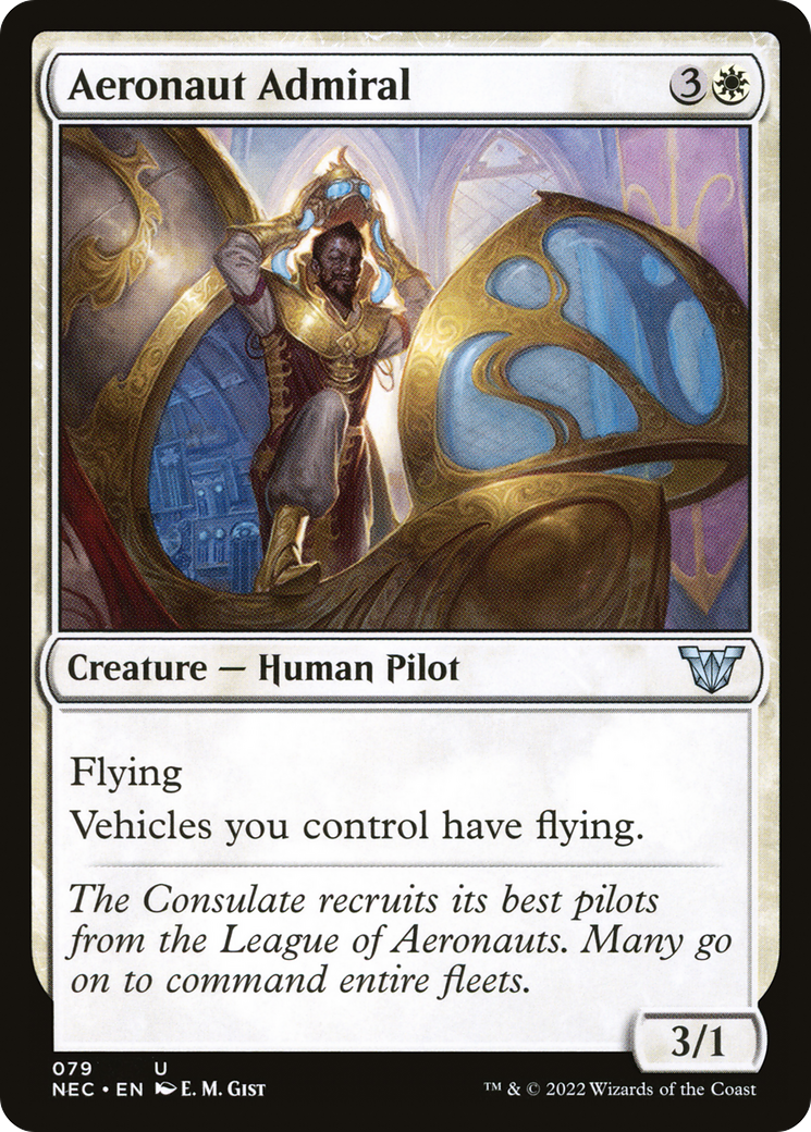 Image of Aeronaut Admiral [Kamigawa: Neon Dynasty Commander]