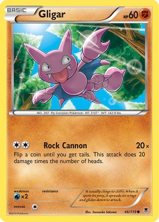 Image of Gligar (46/119) [XY: Phantom Forces]